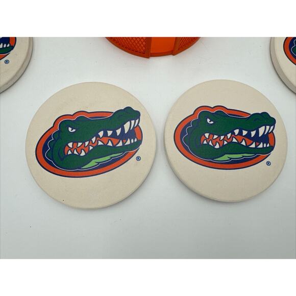 Florida Gators SEC NCAA Set of 4 Round Stone Coasters By Thirstystone - Picture 4 of 6